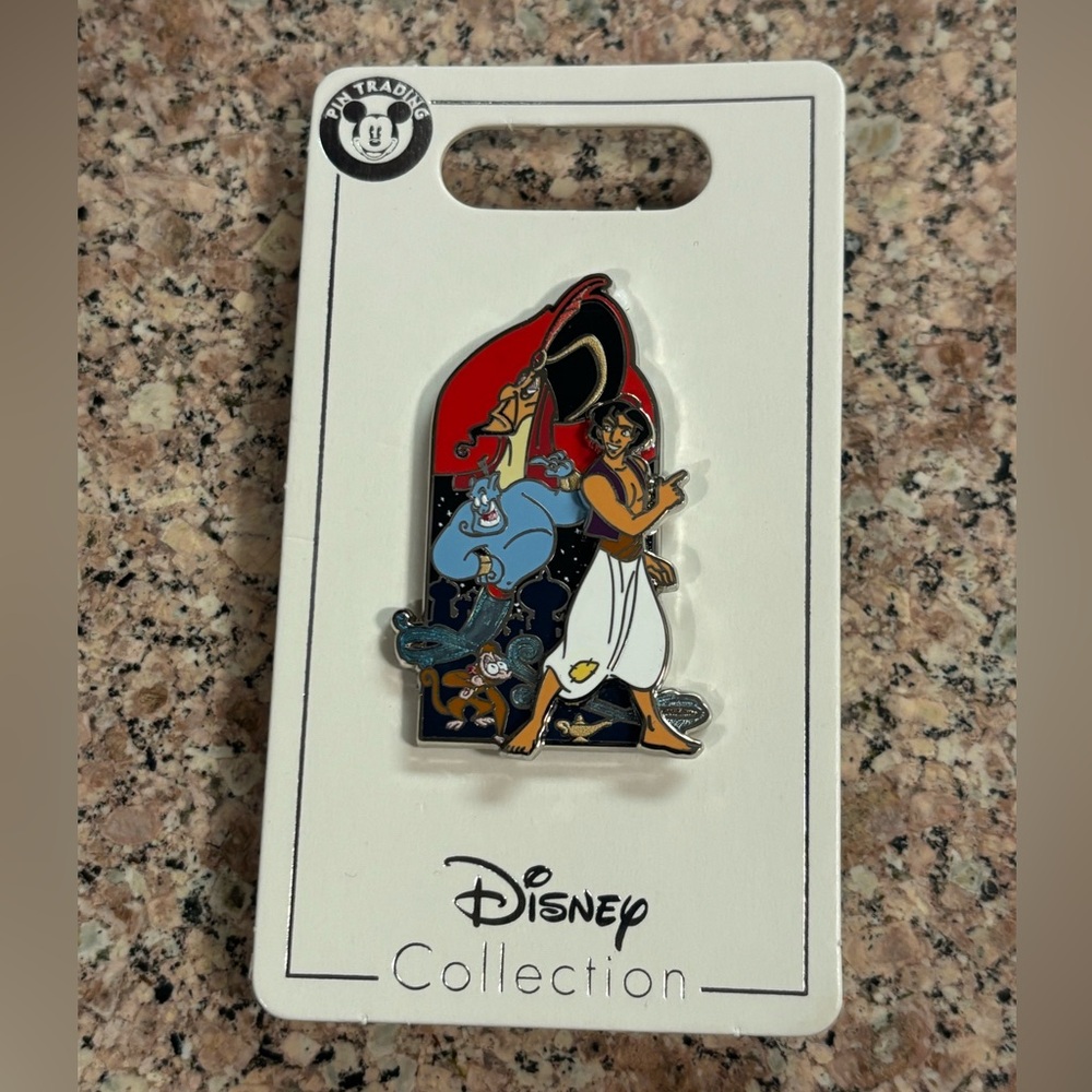 Disney 2019 Aladdin Genie Abu & Villain Jafar Pin